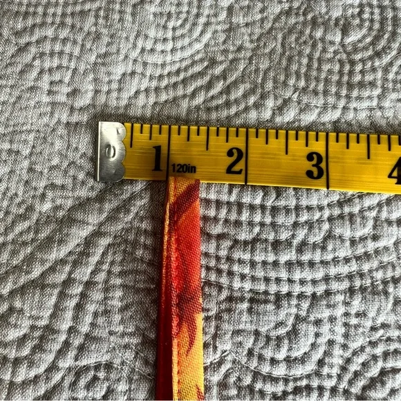 Vintage California Concepts Mini Slip Dress M Medium Orange Tropical Y2K 90s - Picture 7 of 8